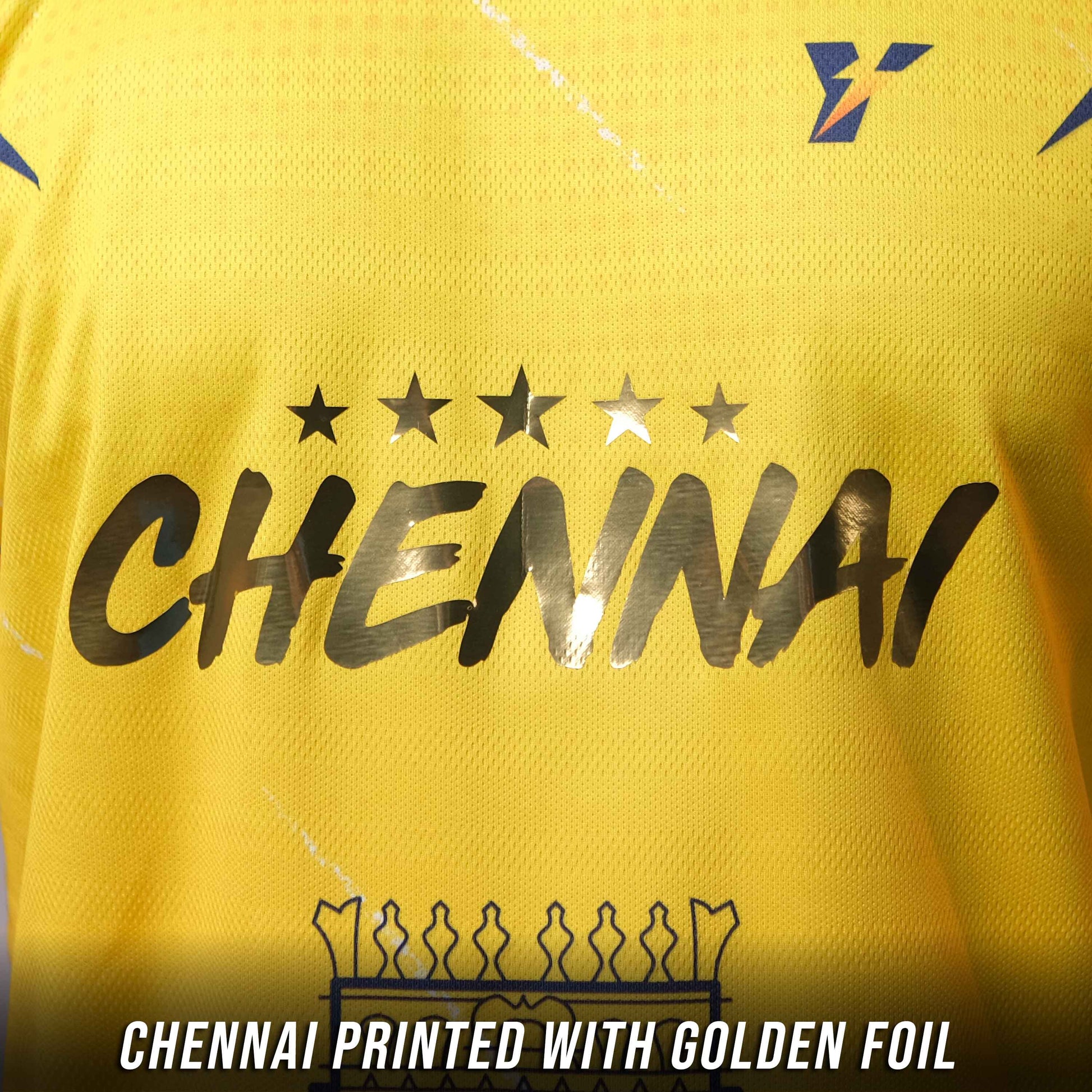New IPL Chennai CSK Gold Cricket Jersey your jersey